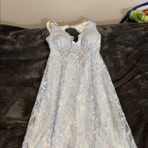 Light blue prom dress